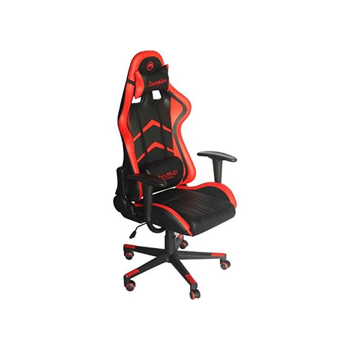 Productos Marvo - CH106R Silla Racing Ergónomica de Color Rojo para Gaming con