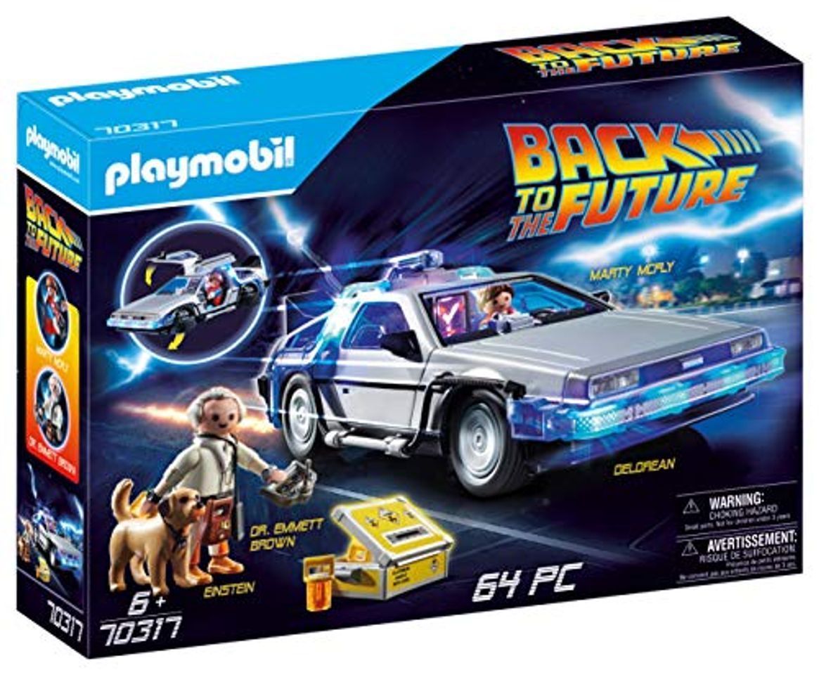 Social PLAYMOBIL- Back to The Future Delorean con Efectos de Luz, A Partir