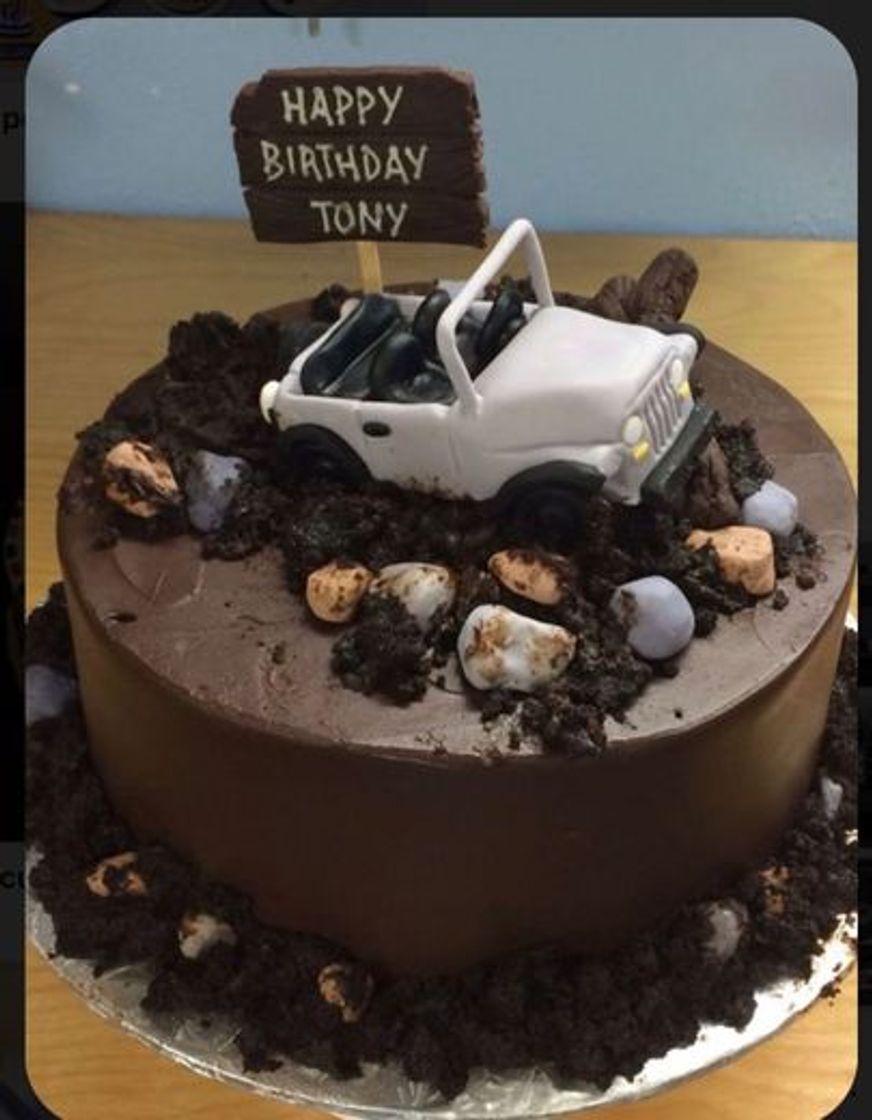 Social Pastel de cumpleaños Jeep 