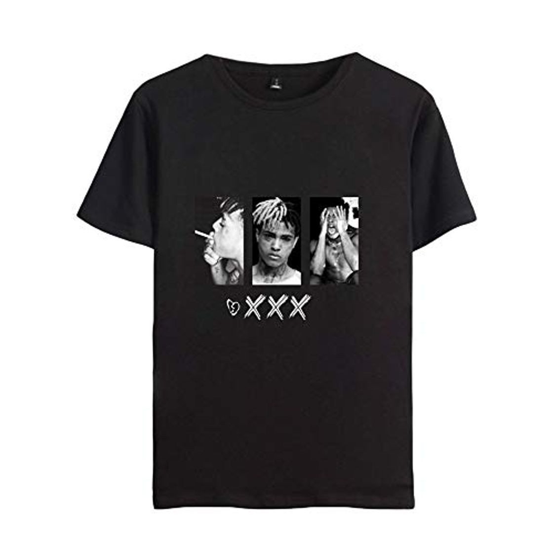 Social Xxxtentacion Camisetas Camiseta Casual Algodón Puro Top Popular Cuello Redondo Impreso Manga