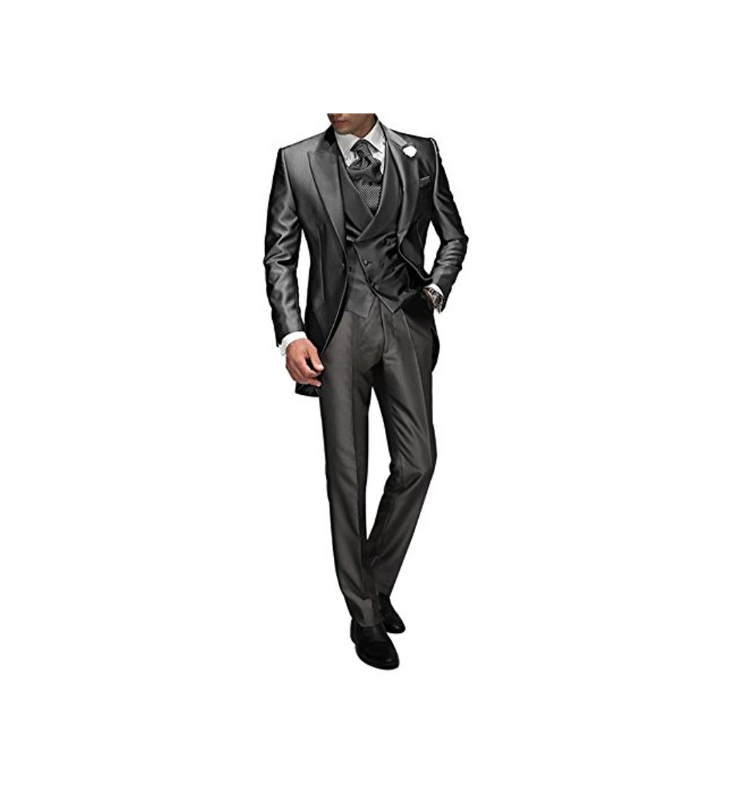 Moda Suit Me Tailored - Traje para hombre de 3 piezas para bodas