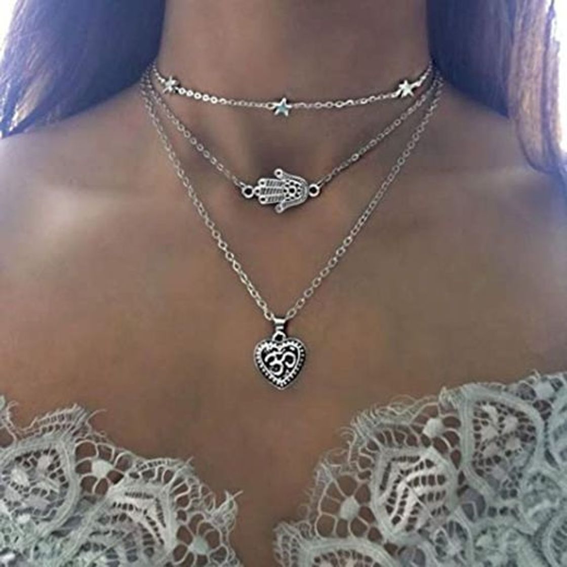 Social IJEWALRY Collar Colgante Plata para Mujer