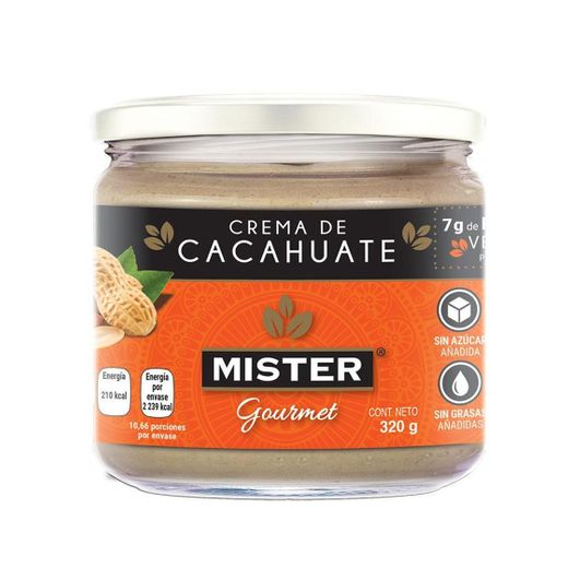 Crema de cacahuate Mister Gourmet 