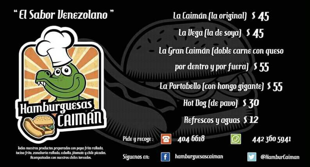 Restaurants HAMBURGUESAS CAIMAN TEJEDA