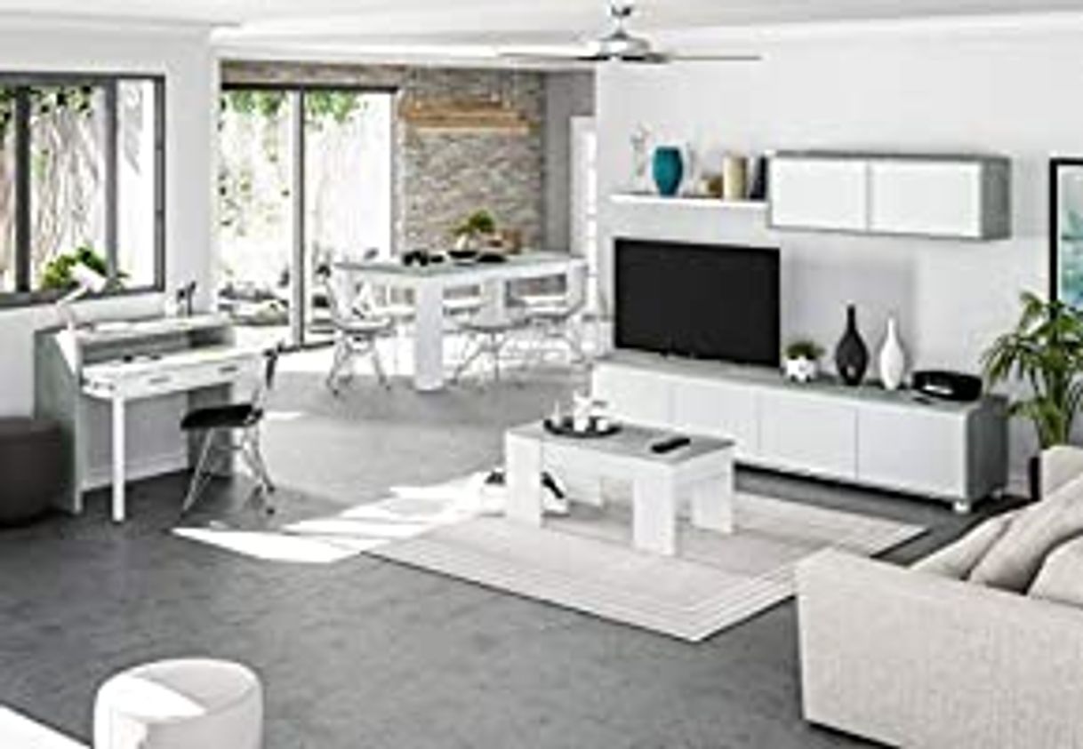 Lugar Habitdesign 016663L - Mueble de salón Moderno, modulos Comedor Alida, Medidas: 43