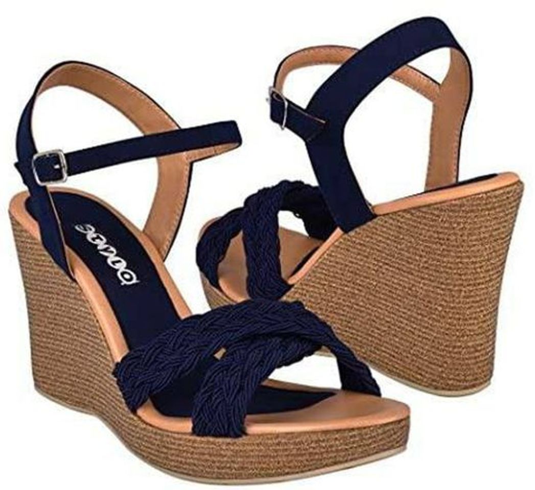 Social STYLO Sandalias Casuales para Dama 5607 Marino

