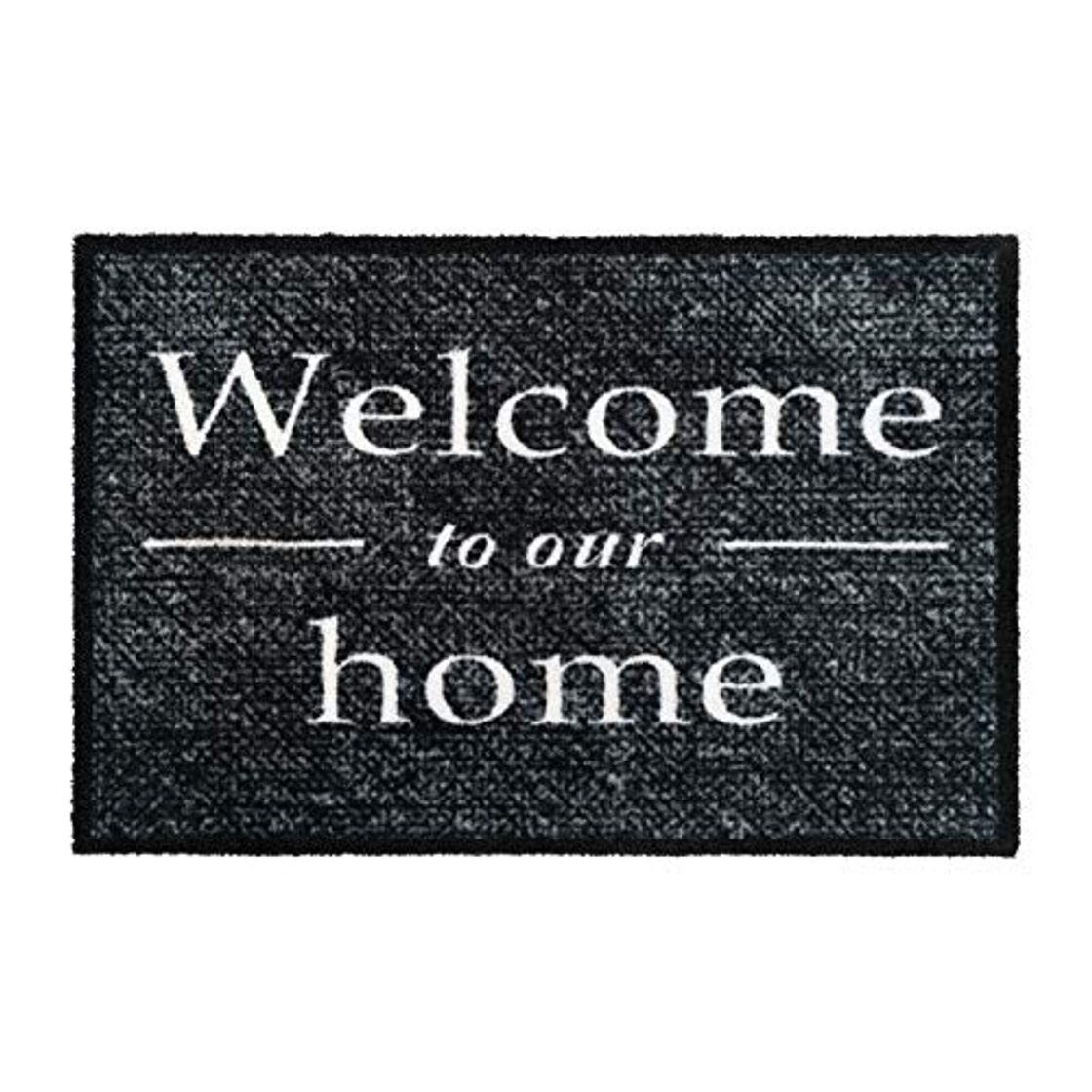 Product GadHome Welcome Felpudo de Puerta para Interior o Exterior 40x60cm, Gris