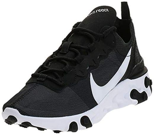 Nike W React Element 55, Zapatillas de Running para Mujer, Negro