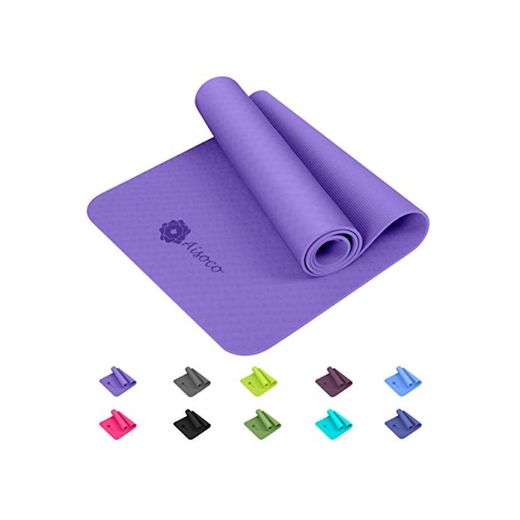 Aisoco Premium TPE Yoga Mat Pilates Mat - Ecológico