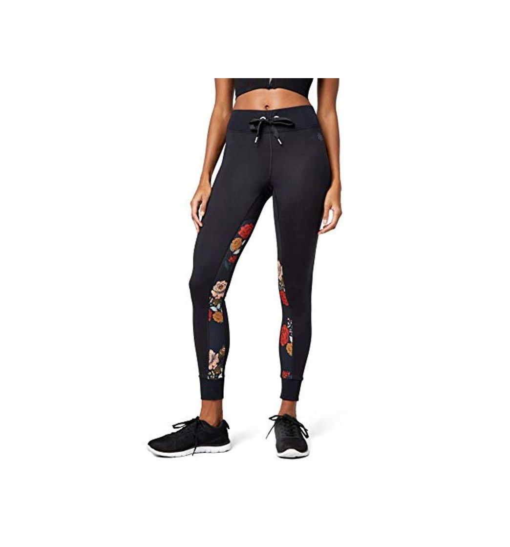 Products Marca Amazon - AURIQUE Super Soft Contrast Print - Mallas de entrenamiento