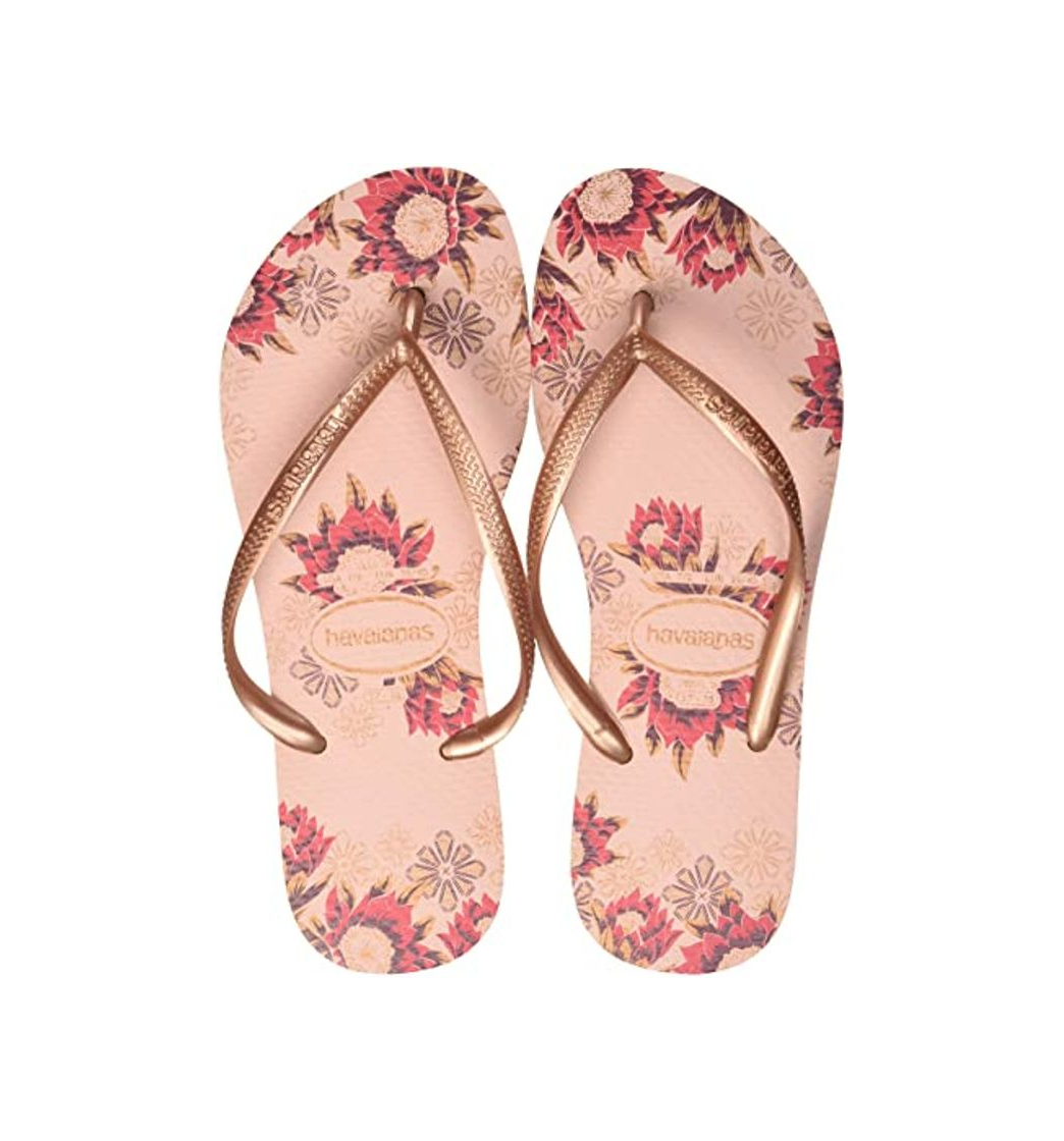 Moda Havaianas Slim, Chanclas para Mujer, Marrón