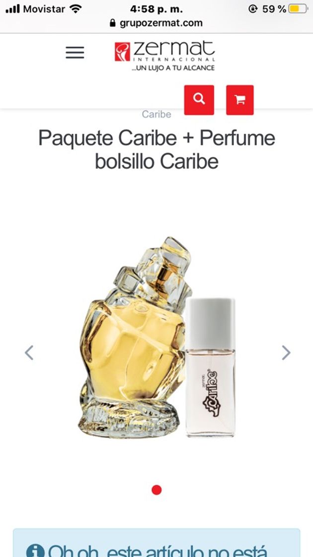 Moda Perfume Caribe de Zermat