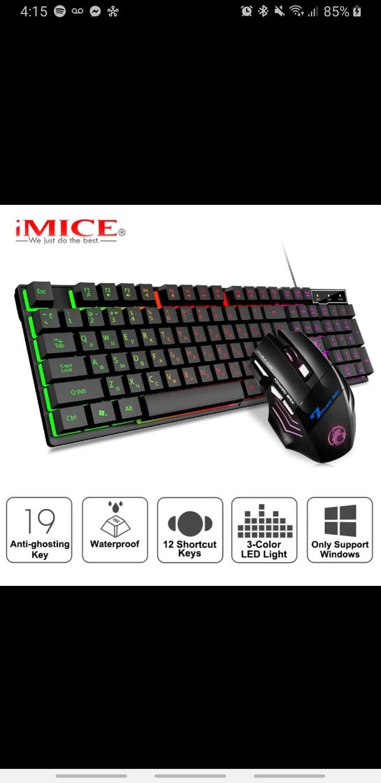 Products Pack teclado y mouse gamer🕹️💥