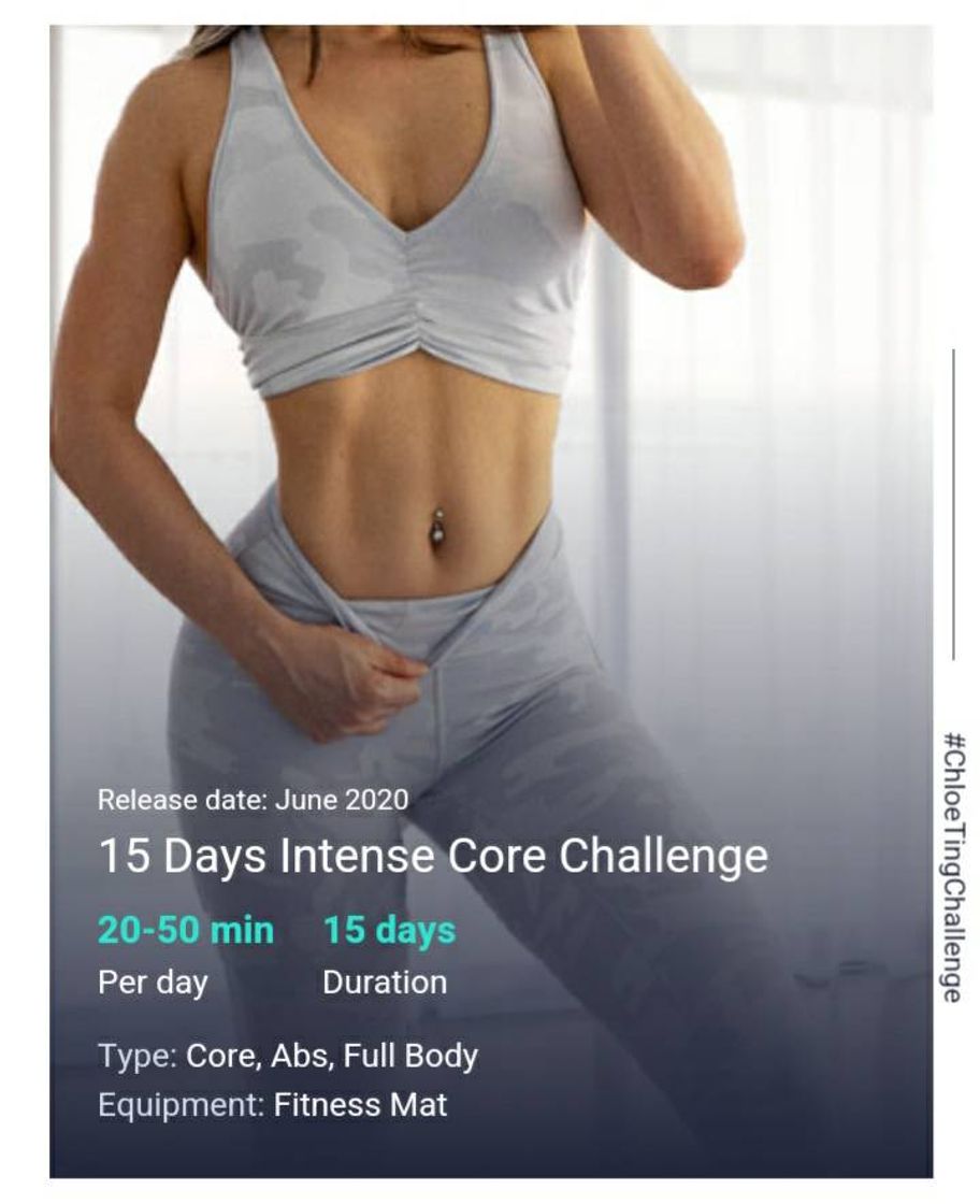 Fashion Intense Core Challenge 2020 - Chloe Ting Workout Program