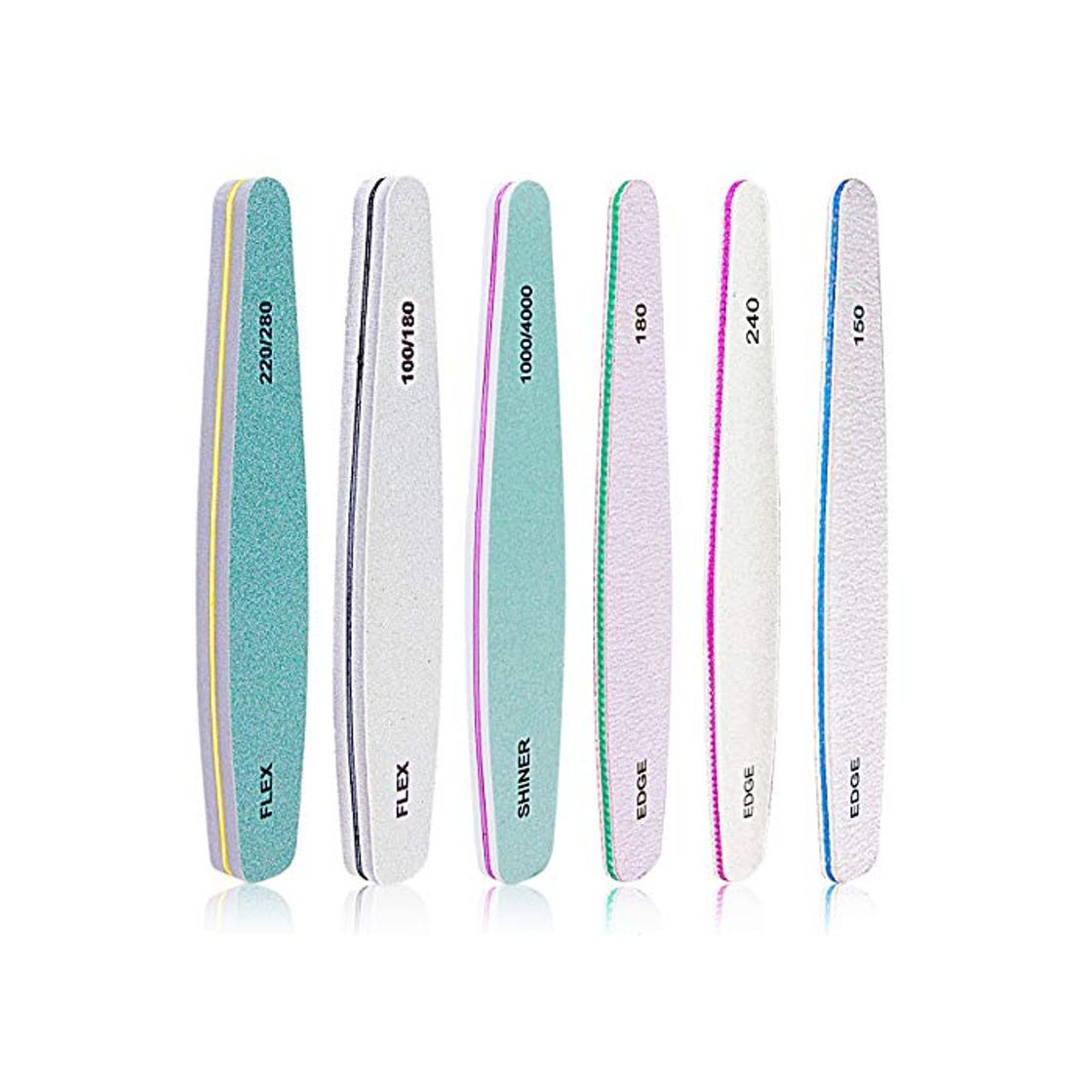 Social Lima De uñas Profesional Gel Acrílico Limas uñas para Arte de Uña