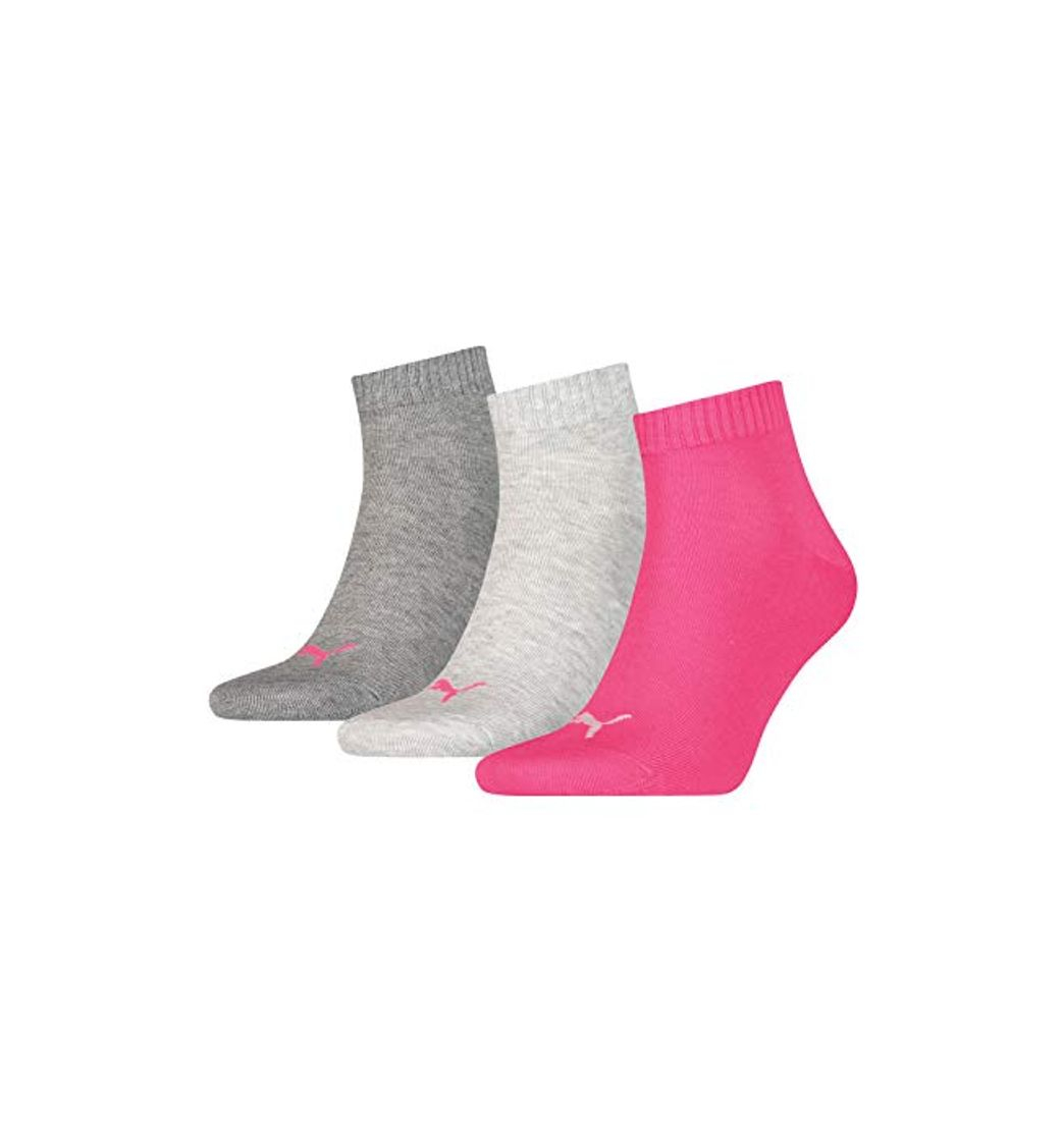 Social Puma Quarter Plain, Calcetín Unisex Adulto, Gris