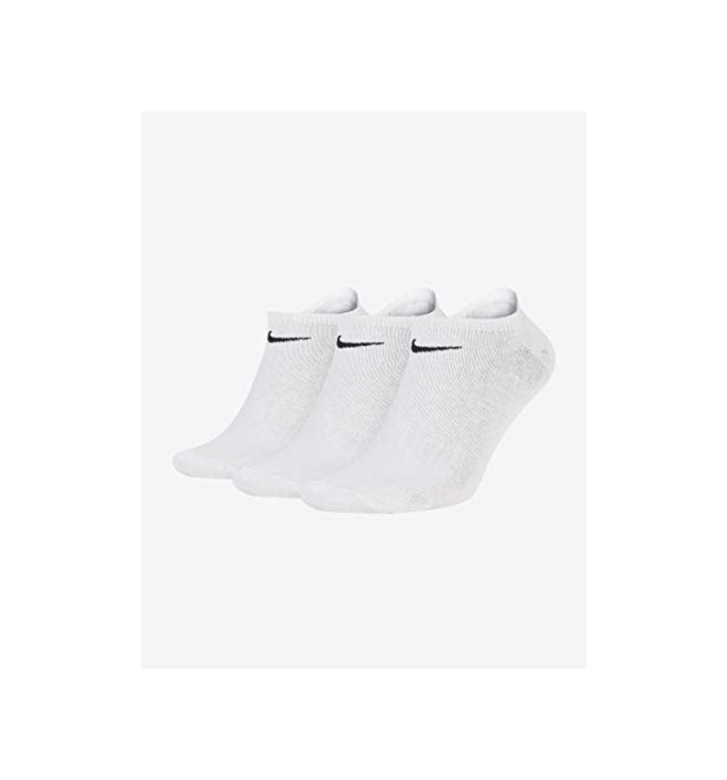 Social Nike 3Ppk Value No Show, Calcetines Unisex adulto, Blanco