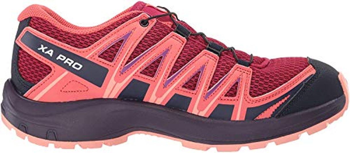 Social Salomon XA Pro 3D J, Zapatillas de Trail Running Unisex Niños, Rojo/Naranja