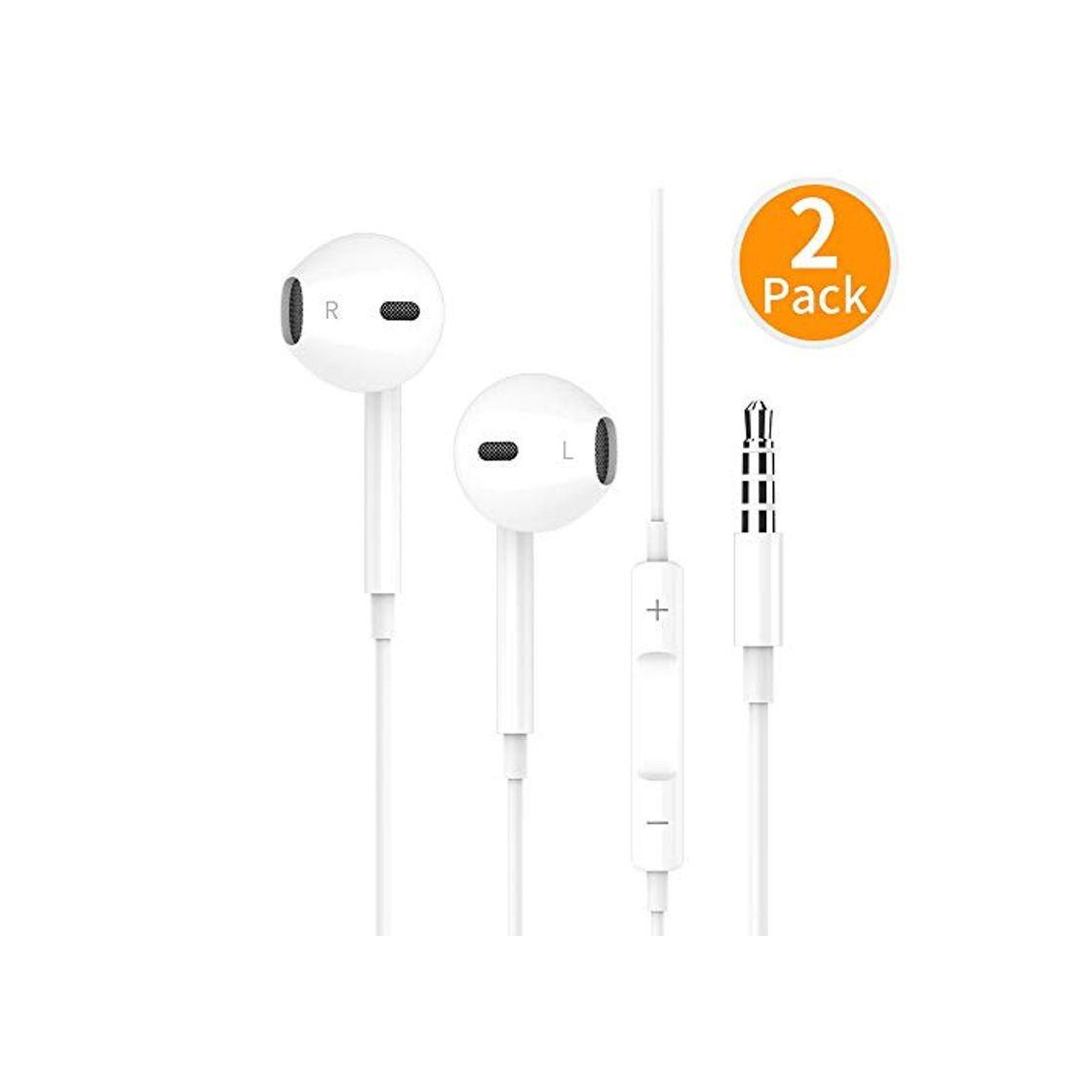 Product Victorist [2 Pack] Auriculares con Micrófono