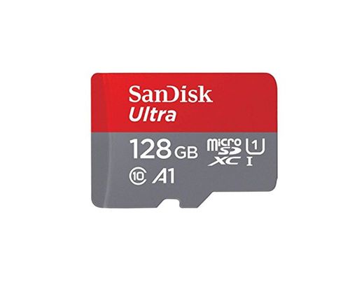 SanDisk Ultra - Tarjeta de memoria microSDXC de 128 GB con adaptador