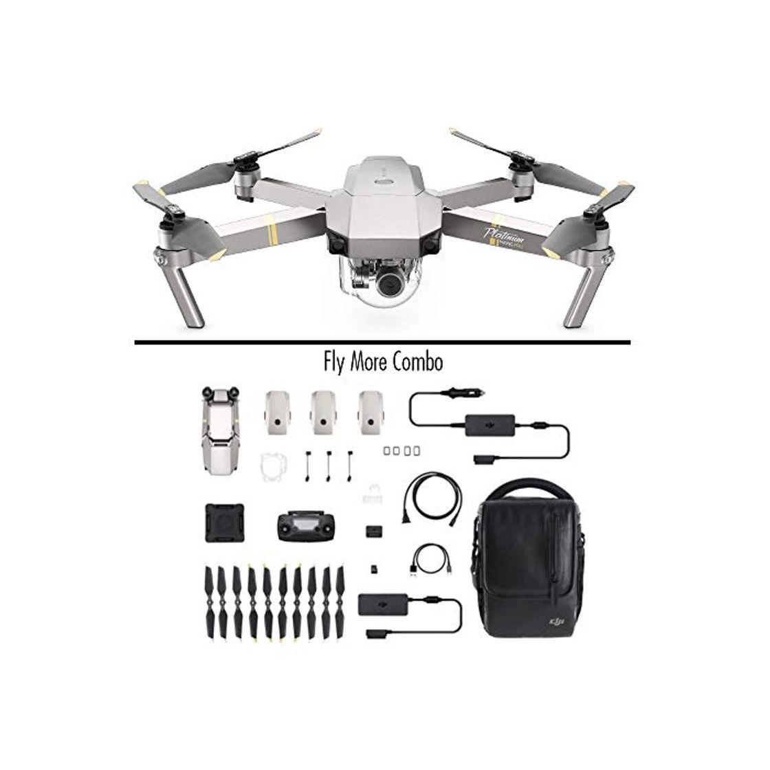 Electronic dji Mavic Pro Fly More Combo Platinum - Dron cuadricóptero con Control