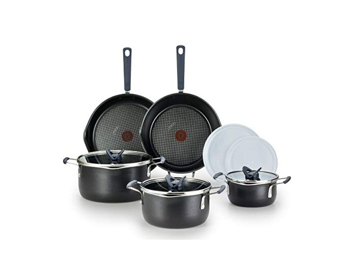 Producto T-fal B210SA64 B210SA - Juego de utensilios de cocina apilables de titanio