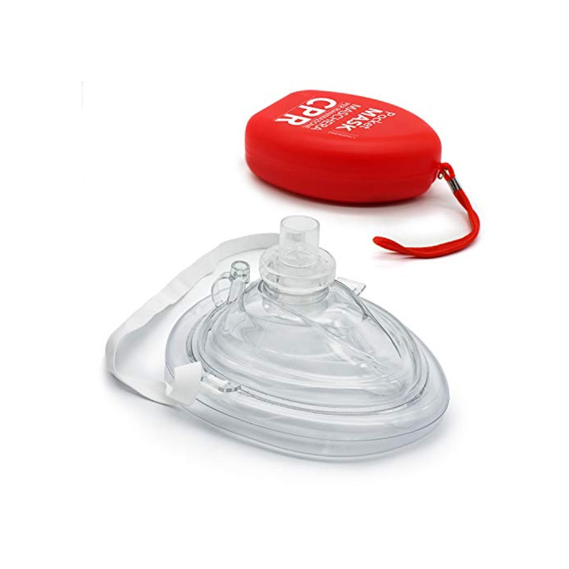 Product AIESI® Pocket Mask máscara de emergencia Profesional para reanimación respiración boca a boca # Mascarilla RCP Resuscitator