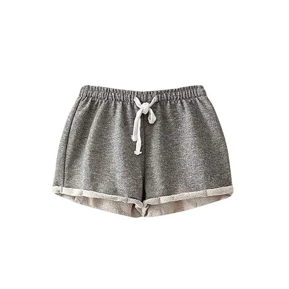 Producto Onsoyours Mujeres Shorts De Deporte Sólido Pantalones Cortos De Deportivos para El Gimnasio Playa Al Aire Libre Verano C Gris Small