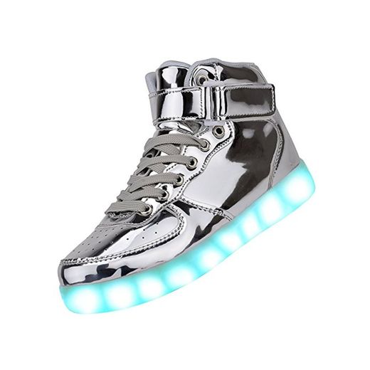 Padgene Unisex Zapatillas LED para Hombre Mujere con Luces