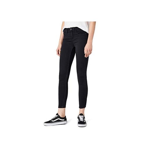 ONLY Onlkendell Eternal Ankle Black Noos, Jeans Mujer, Negro