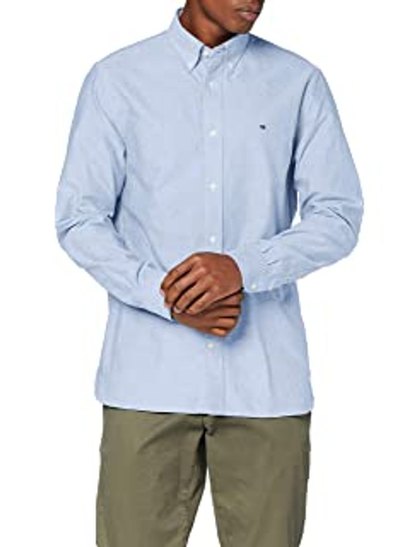 Social Tommy Hilfiger Core Stretch Slim Poplin Shirt Camisa, Blanco
