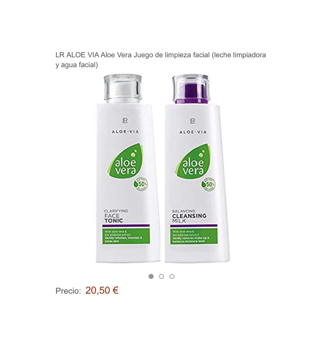 Producto Leche limpiadora y tónico facial aloe Vera 