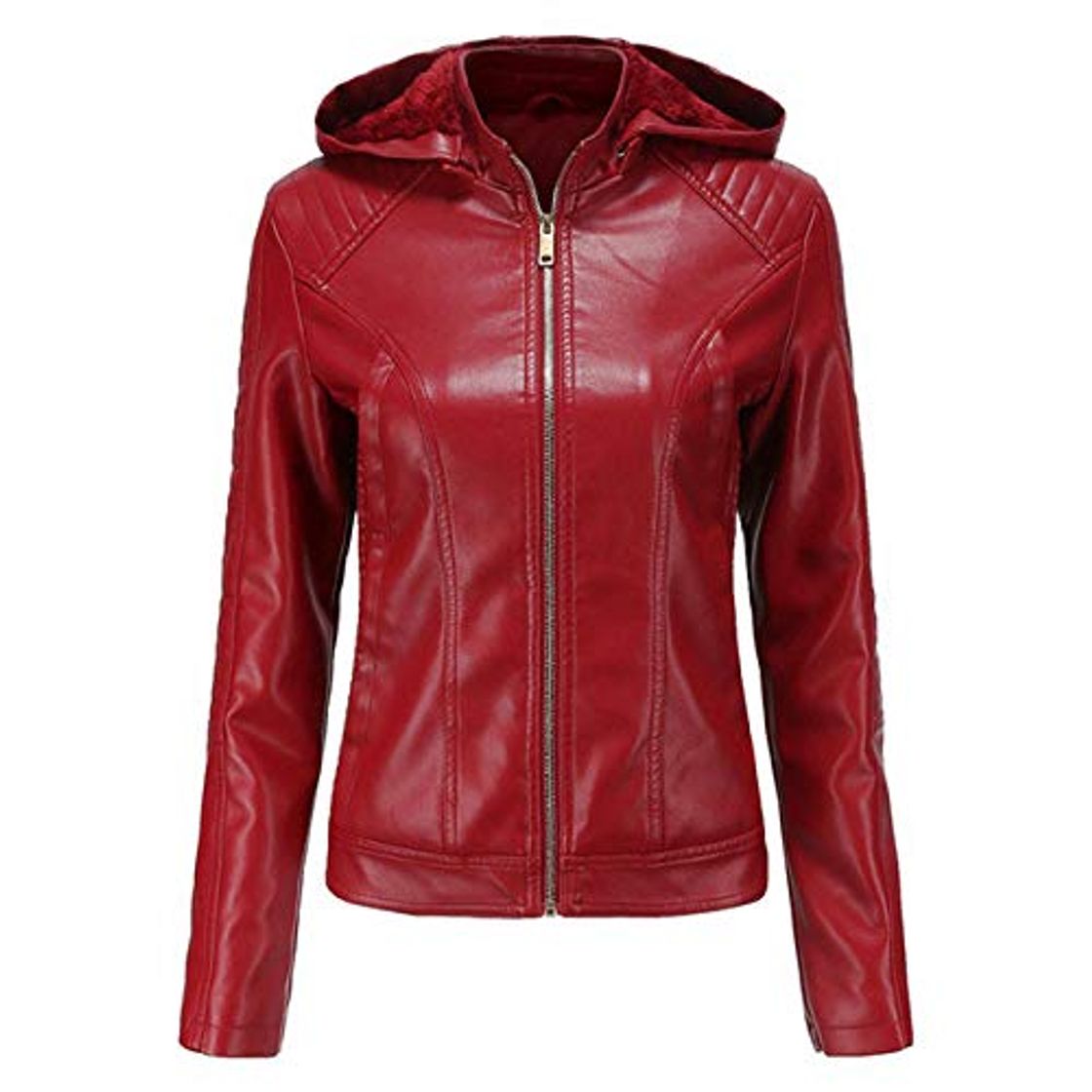 Fashion Chaqueta De Cuero para Mujer