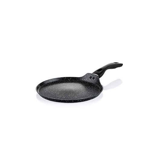 Westinghouse Cookware Forged Aluminium Crepe Pan with Non-Stick Marble Coating and Black