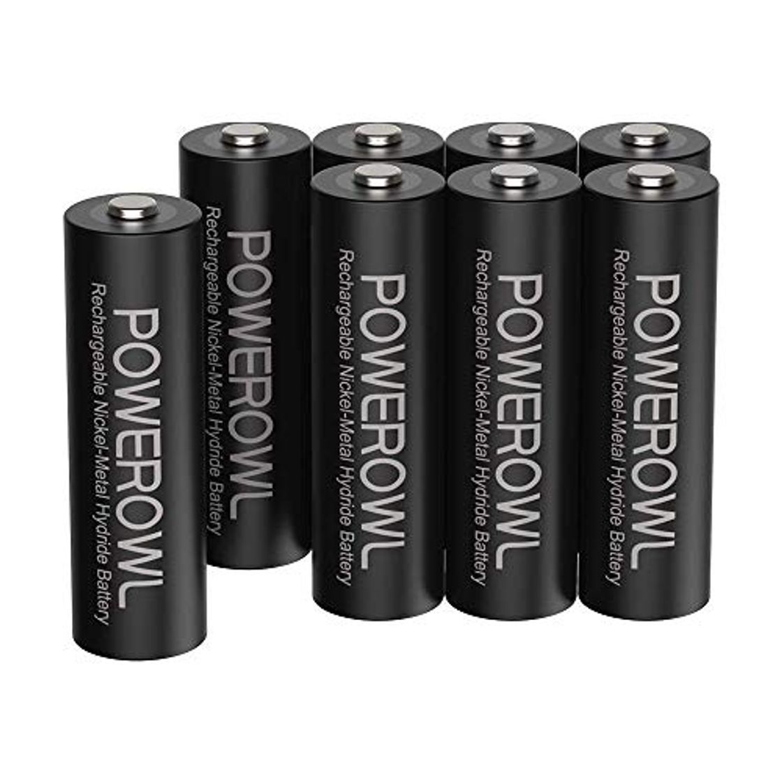 Productos Pilas AA Recargable POWEROWL Alta Capacidad 2800mAh 1.2V Pilas Recargables AA NI-MH