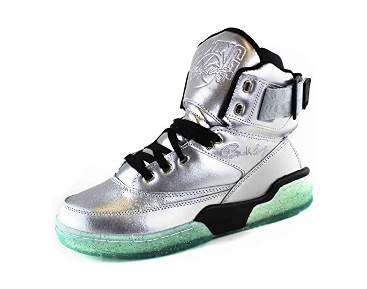 Moda Ewing Athletics Ewing 33 HI Silver Black Ice Basketball Shoe Men Limited Edition