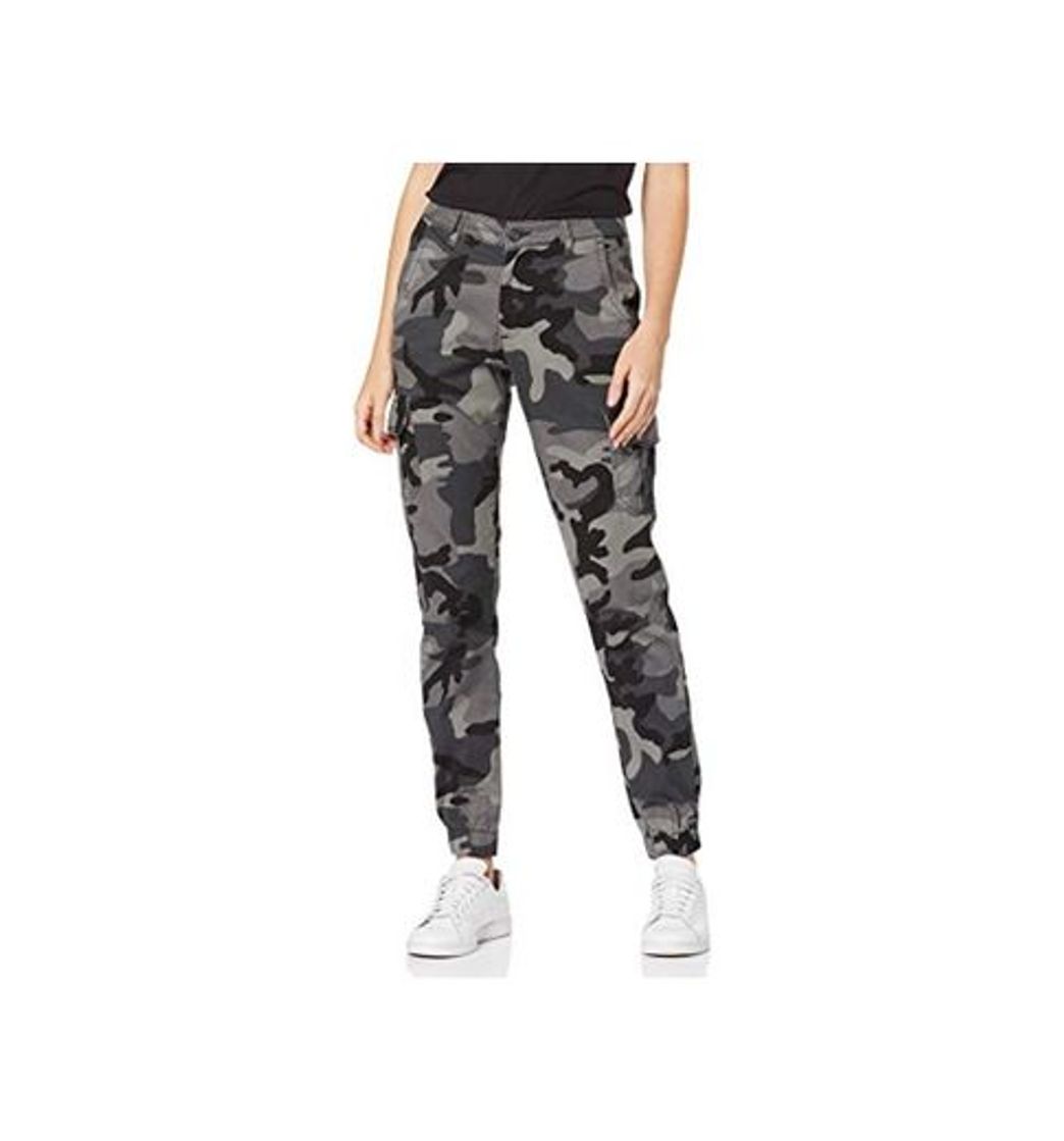 Moda Urban Classics Ladies High Waist Cargo Pants Pantalones, Multicolor