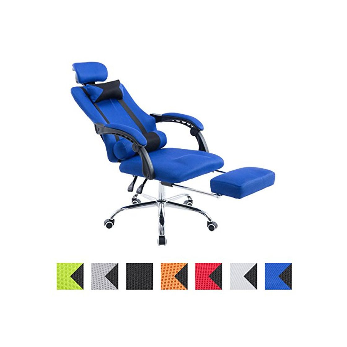 Social CLP Silla Racing Fellow Tapizada En Red I Silla Gaming con Soporte