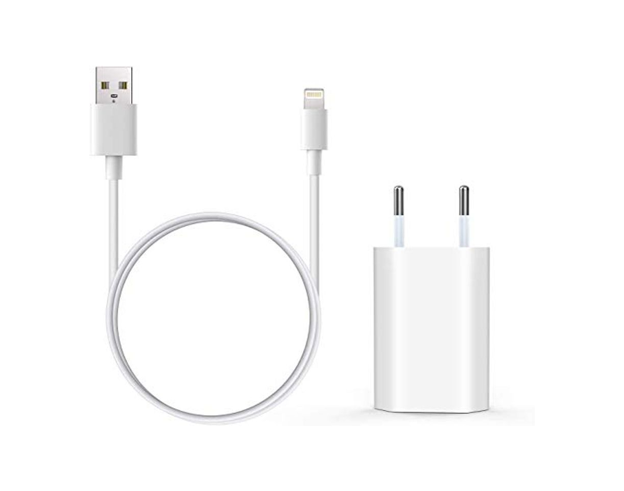 Electrónica Everdigi Cargador Enchufe Adaptador USB Y Cable de Carga para Phone 1m