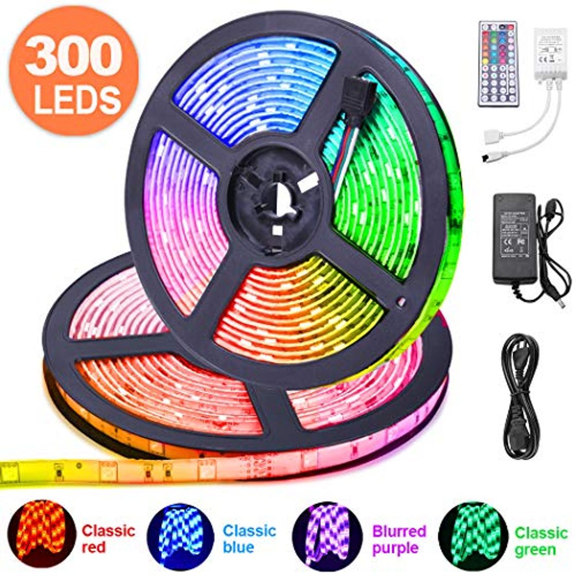 10M RGB Tira de LED 12V con Chip SMD 5050