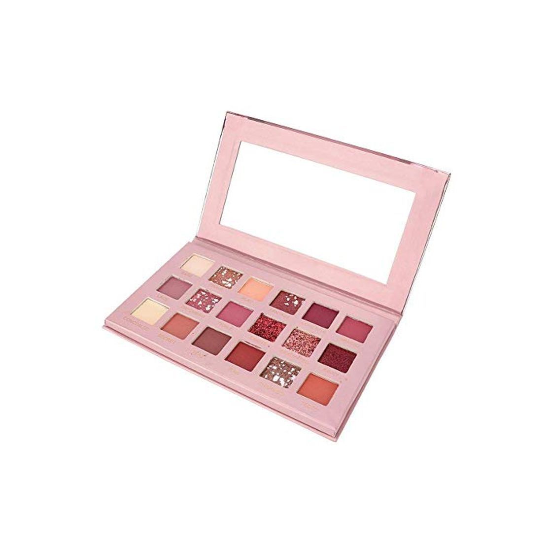 18 Colores Sombra de ojos mate y brillante con paleta de sombras