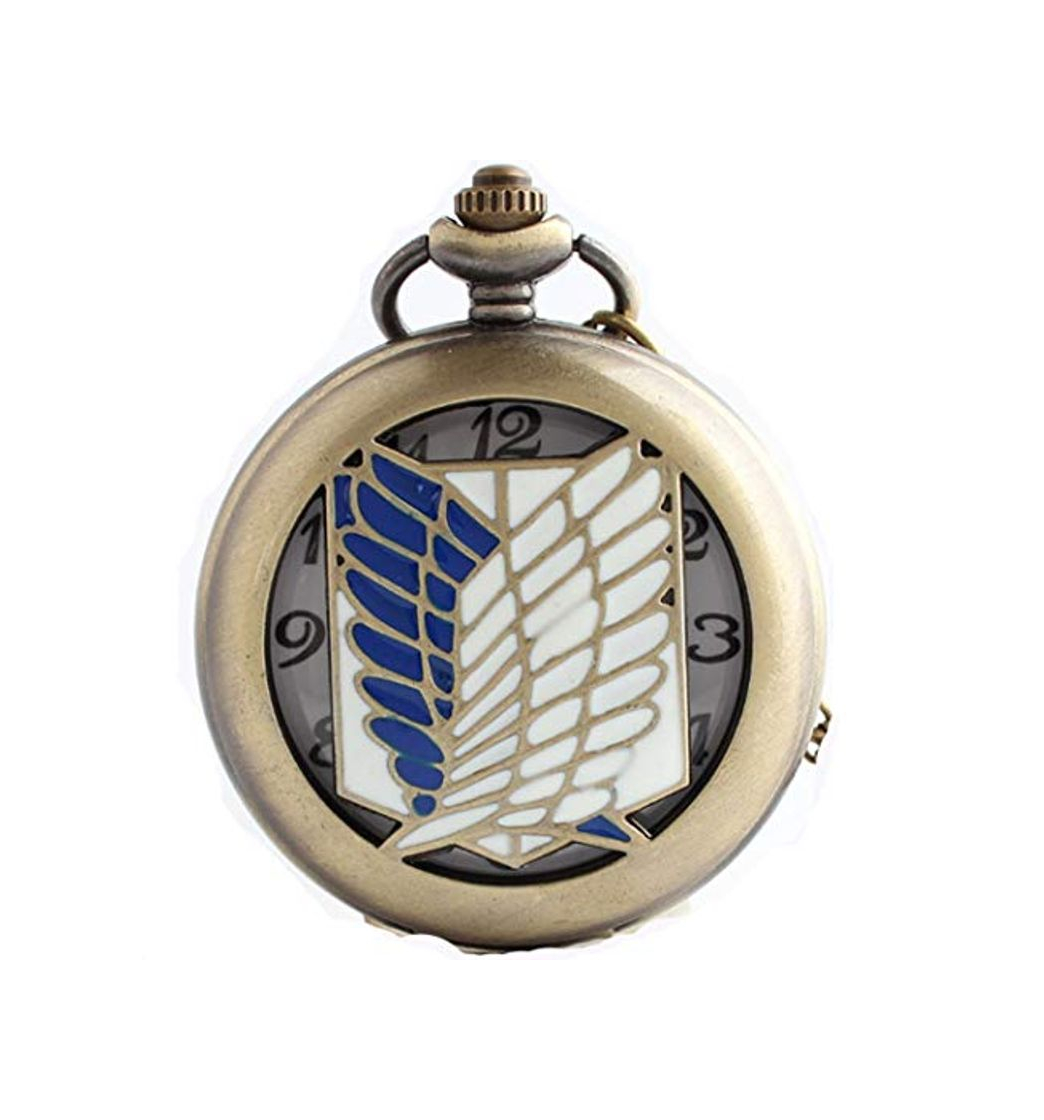 Social calhepco Attack on Titan - Collar con Colgante de Doble ala para