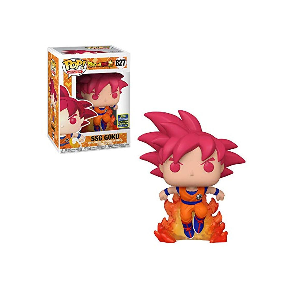 Social Funko Pop! 47865 Dragon Ball Super #827 Super Saiyan God Goku