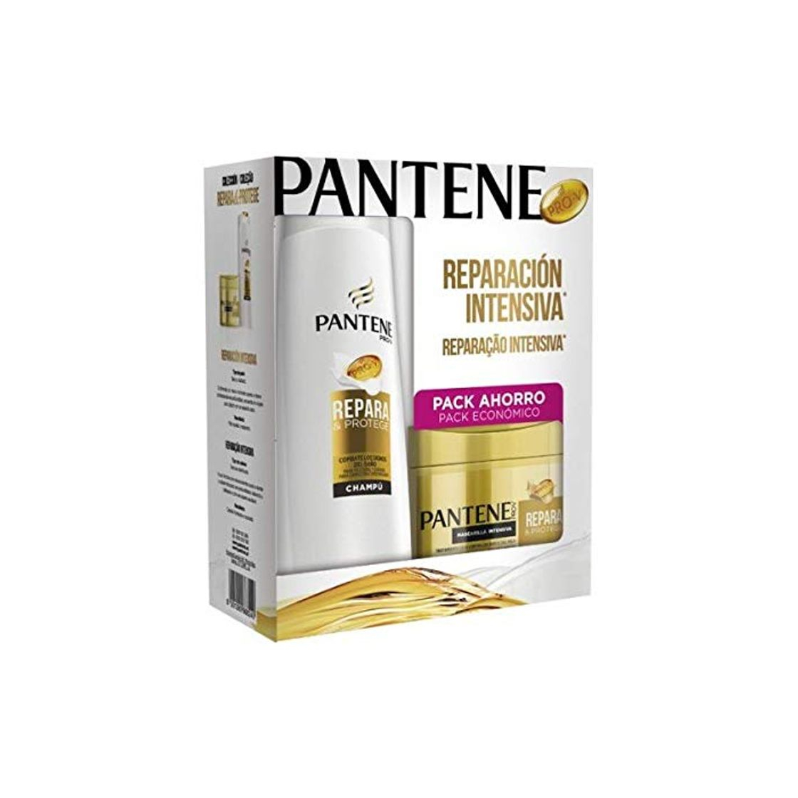 Social Pantene Pantene Champu 360 Ml.Suave Y Liso+Mascarilla 300 Ml S&L