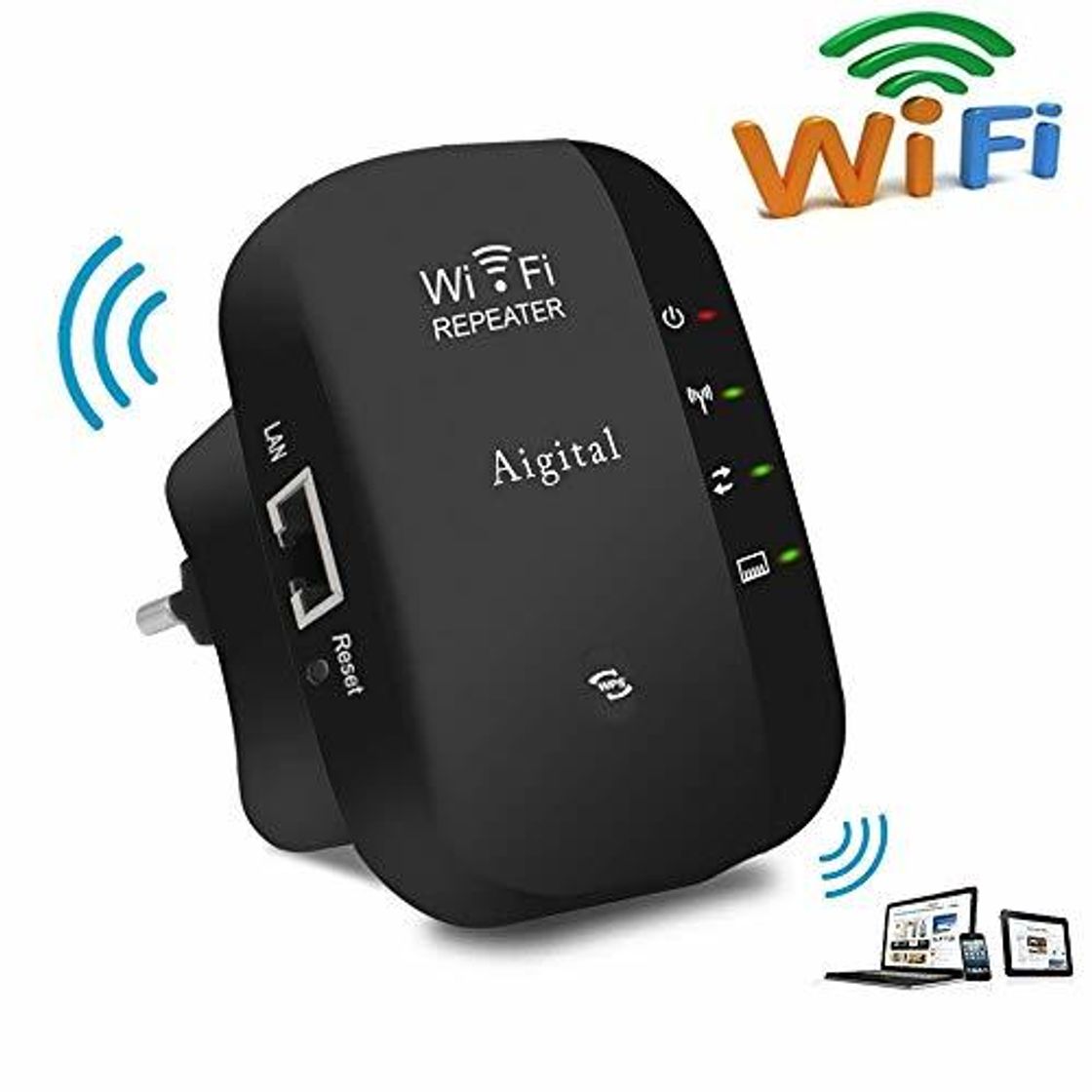 Electrónica WiFi Repetidor 300Mbps Extensor de Red WiFi inalámbrico de Largo Alcance Amplificador