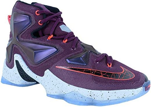 Nike Lebron XIII, Zapatillas de Baloncesto para Hombre, Rosa/Negro/Plata/Morado