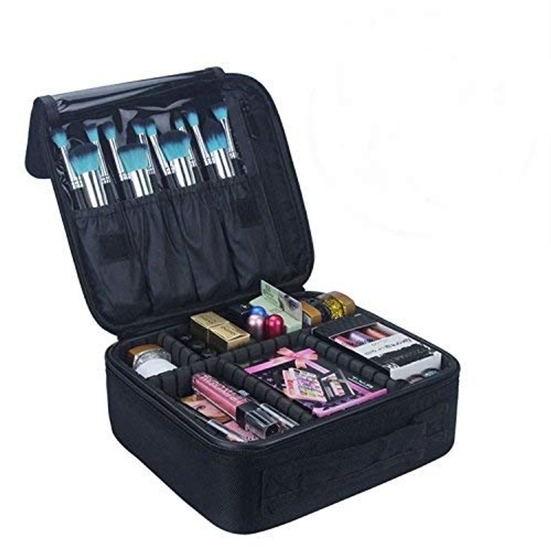 Social Neceser de Maquillaje, Vococal Bolsa de Cosméticos Organizador - Brochas de Maquillaje