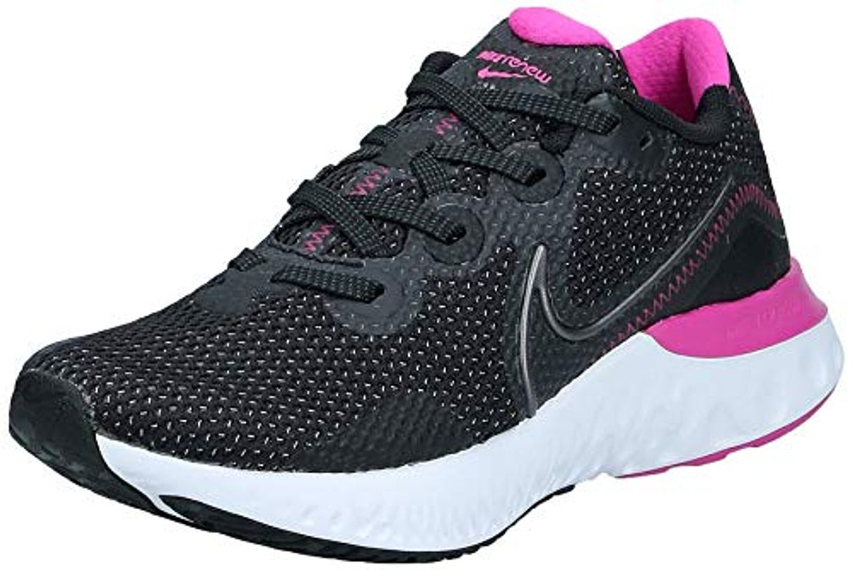 Moda Nike Wmns Renew Run, Zapatillas Deportivas para Mujer, Black