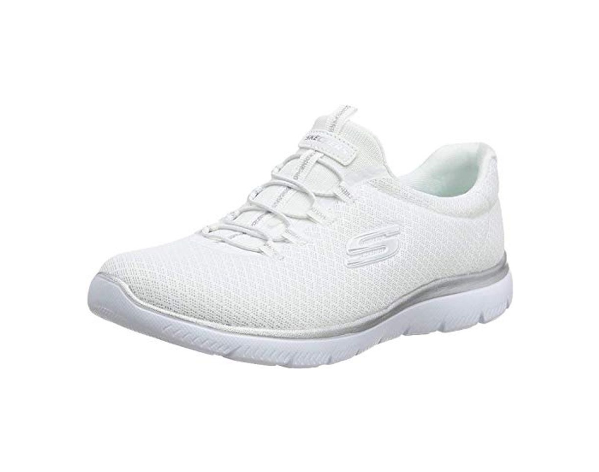 Fashion Skechers Women 12980 Low-Top Trainers, White