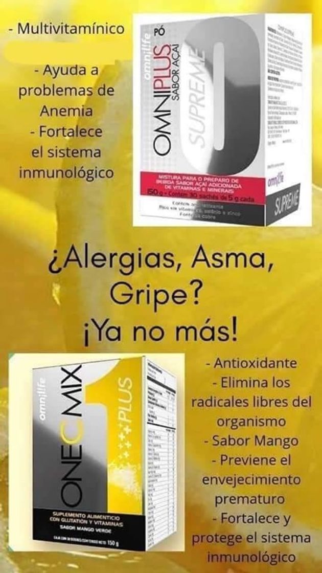 Producto Omniplus y onecmix 